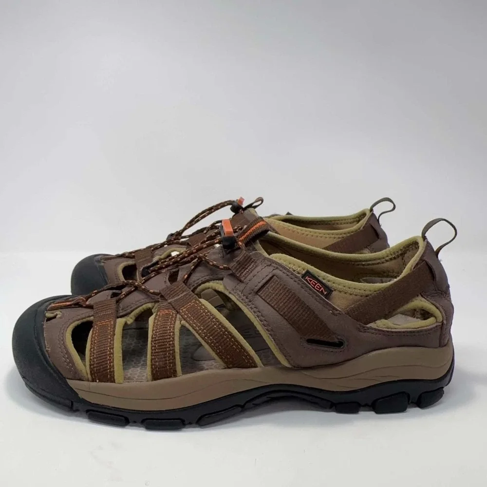 KEEN Newport H2 Sandals Mens Size 11.5 Brown Waterproof Hiking River 1002165
